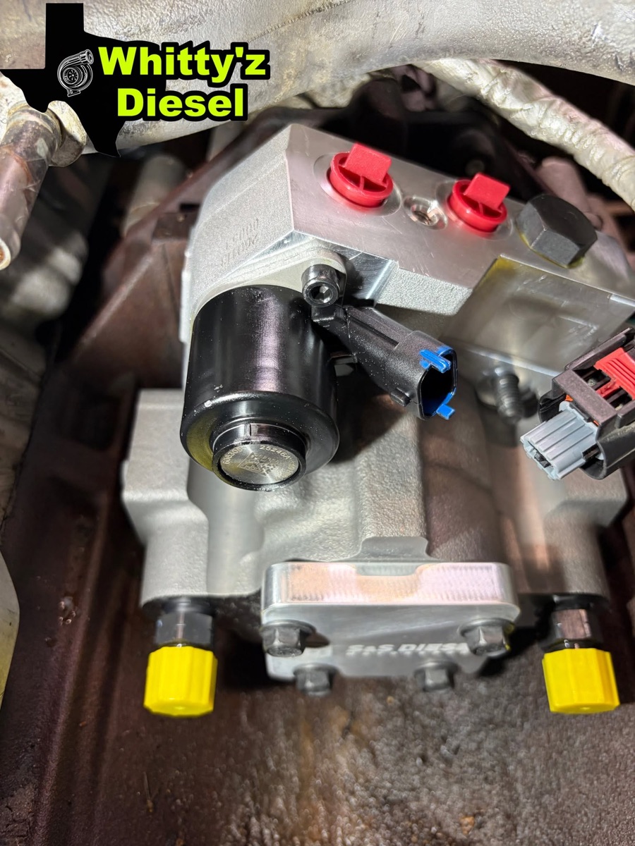 CP3 fuel pump conversion installed at Whitty'z Diesel in Humble, TX
